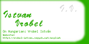 istvan vrobel business card